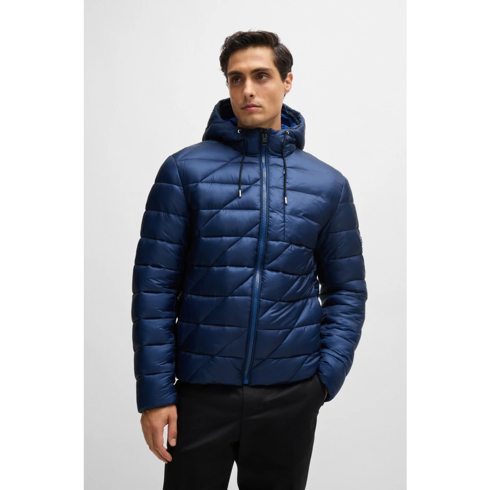 Hugo Boss Stijlvolle Jas voor Mannen Blue Heren