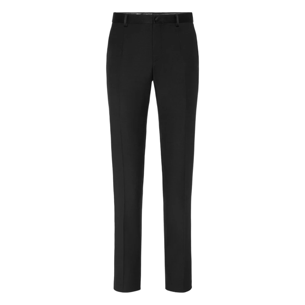 Philipp Plein Modernt Slim-Fit Byxor för Män Black, Herr