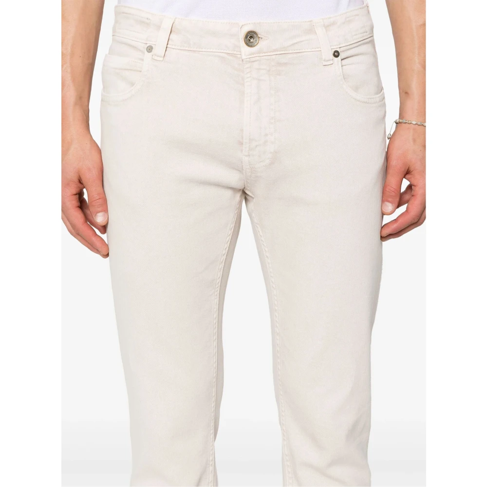 Eleventy Beige Katoenmix Twill Jeans Beige Heren