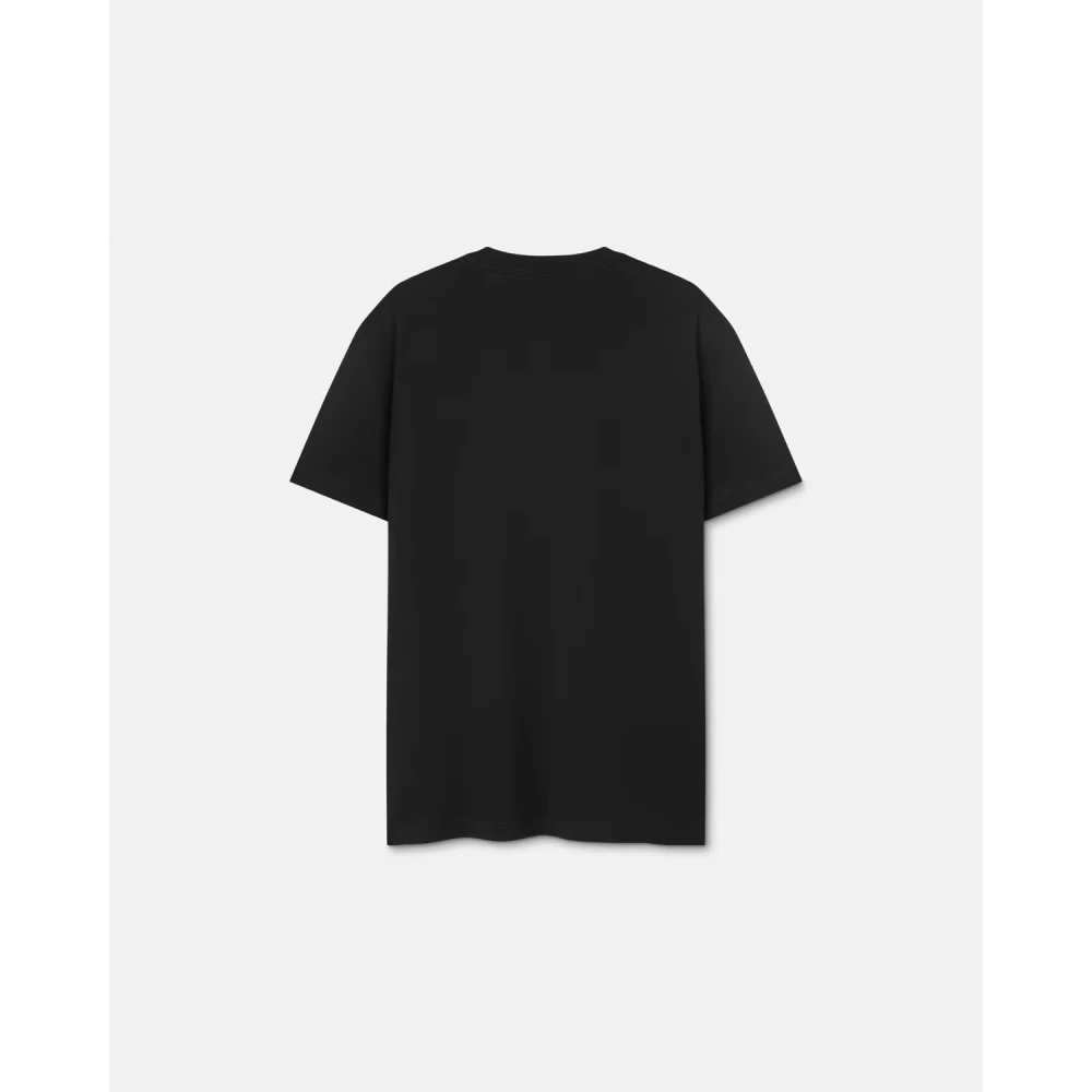 Versace Jeans Couture Barok V-Embleem T-shirt in Zwart Black Heren