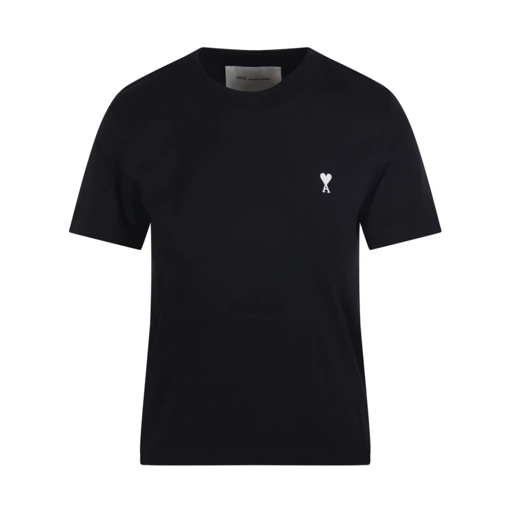 Ami Paris T-Shirts, Female, Xs, Quota T-Shirt Black