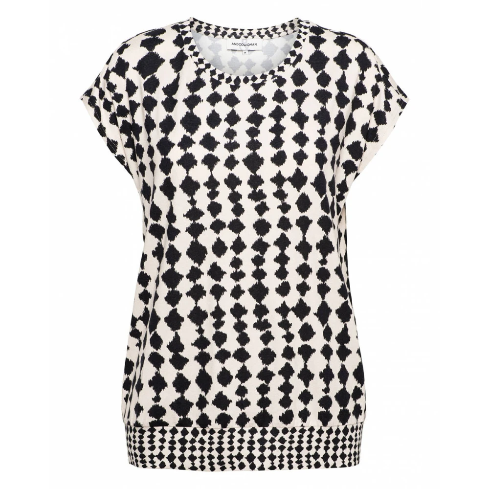 &Co Woman T-shirt met ronde hals Multicolor Dames