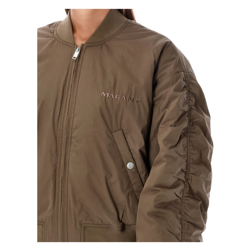 Isabel Marant Étoile Khaki Bomberjack Dames Buitenkleding Green Dames