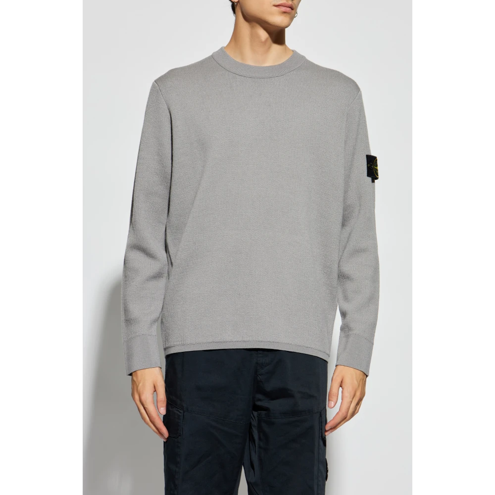 Stone Island Trui met logo Gray Heren