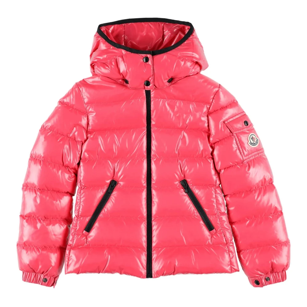 Moncler Kids Fuchsia Coats With Detachable Hood - Female - Winter Jackets - Pink - 10 Y - Kids