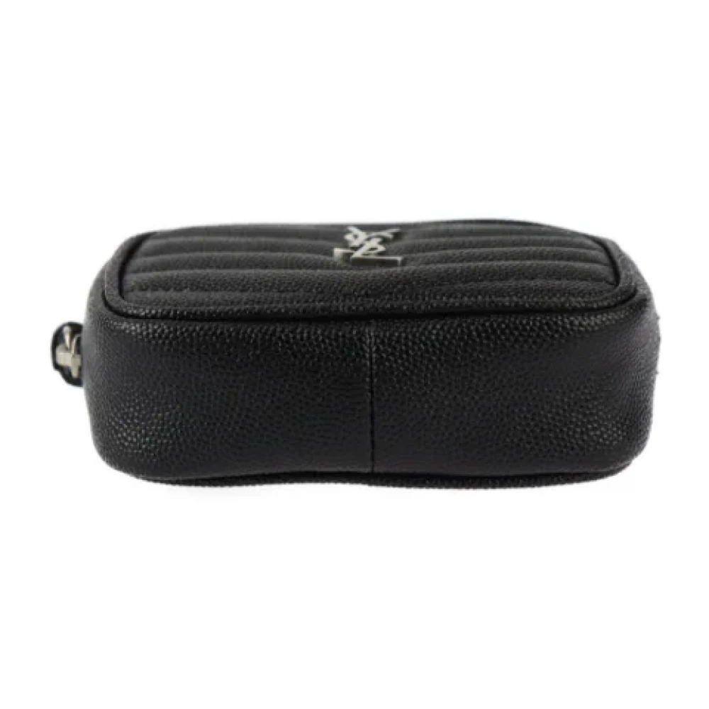 Saint Laurent Vintage Pre-owned Leather clutches Black Dames