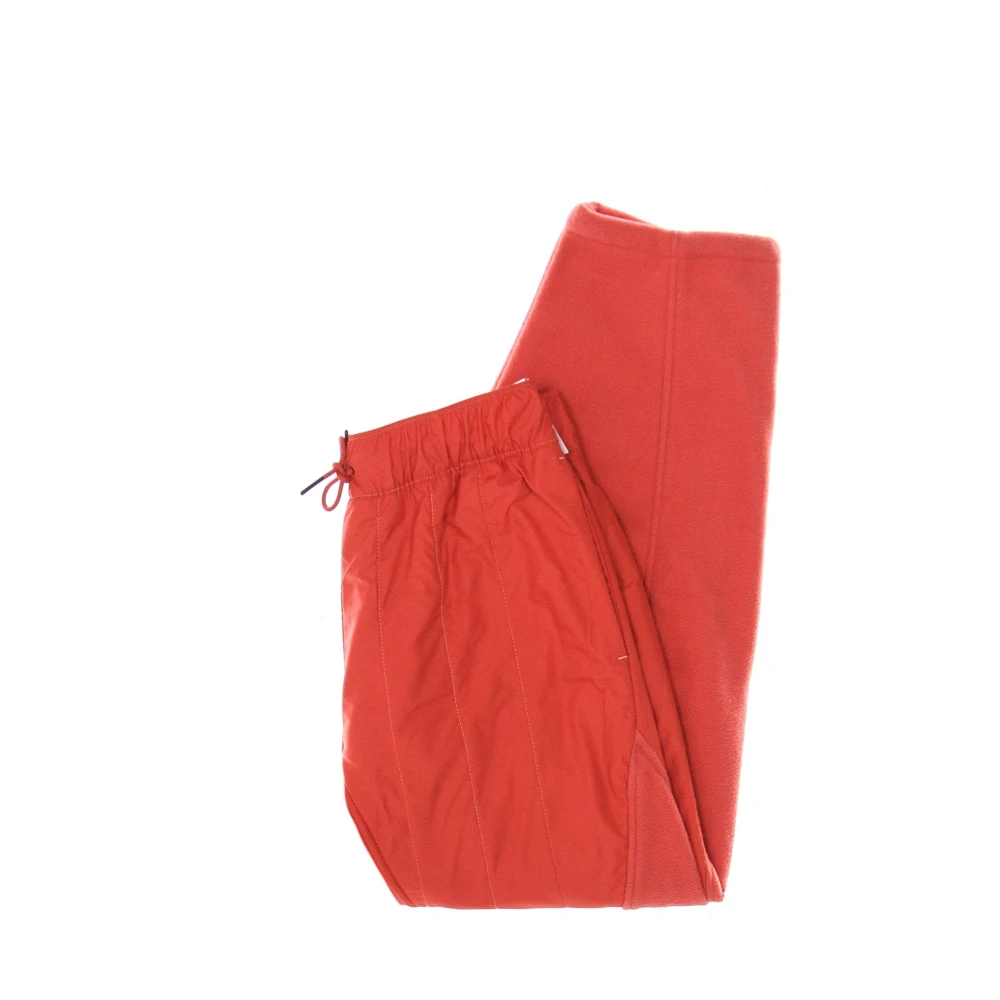 Nike Gewatteerde Fleece Trainingsbroek Kreeft Rood Orange Dames