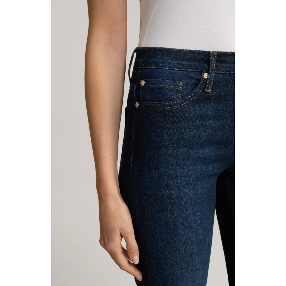 Joop! Dames Flared Jeans Donkerblauw Blue Dames