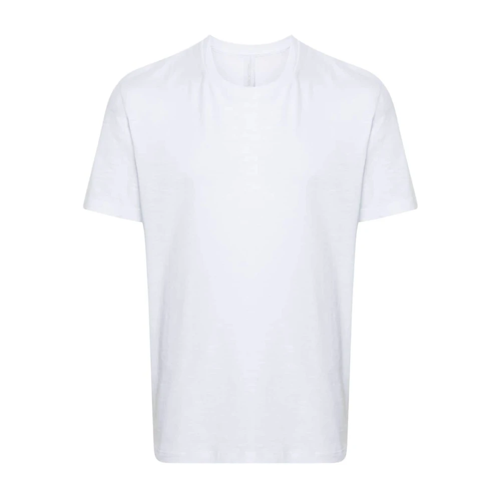 Neil Barrett Wit Slub Textuur T-shirt White Heren