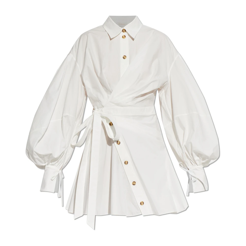 Zimmermann White Shirt Dresses, Female, Xs, Rebellion Poplin Dress