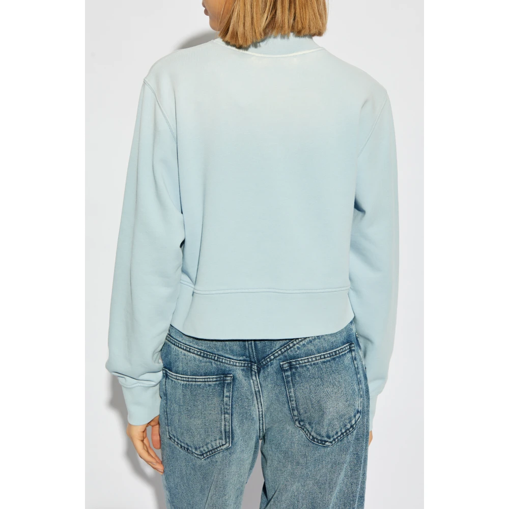 Palm Angels Sweatshirt met logo Blue Dames