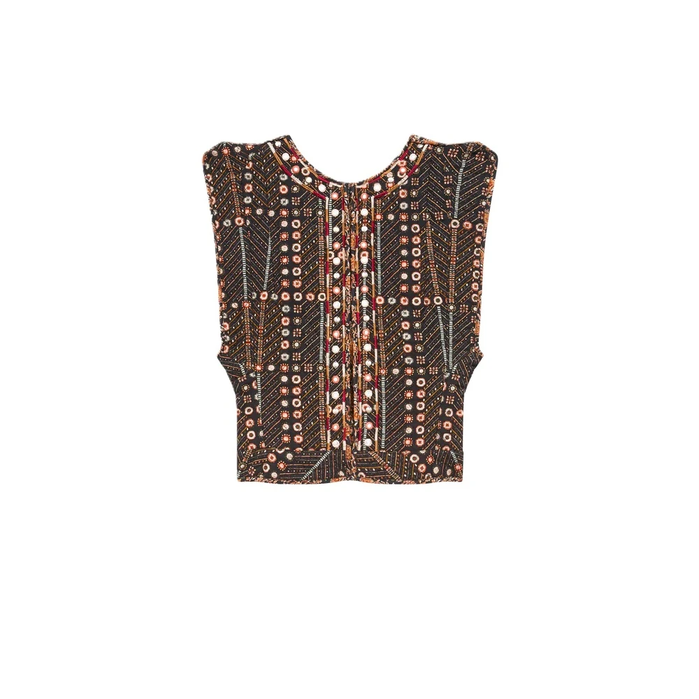 Isabel Marant Étoile Korte Katoenen Jas met Haaksluiting Brown Dames