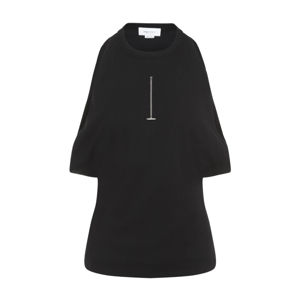 Alexander mcqueen Zwarte Topwear voor Vrouwen Aw24 Black Dames