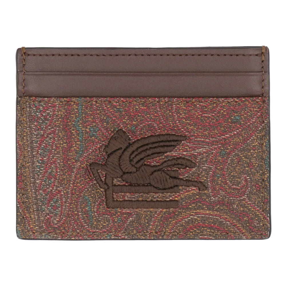 ETRO Paisley Jacquard Pasjeshouder Brown Dames