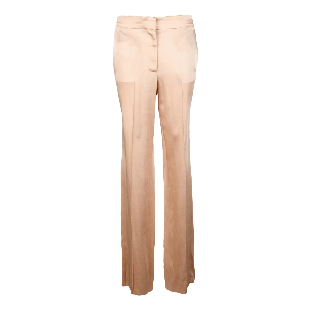 Stella Mccartney Stijlvolle Viscose Acetaat Broek Pink Dames