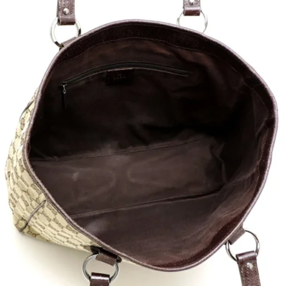 Gucci Vintage Pre-owned Canvas totes Beige Dames