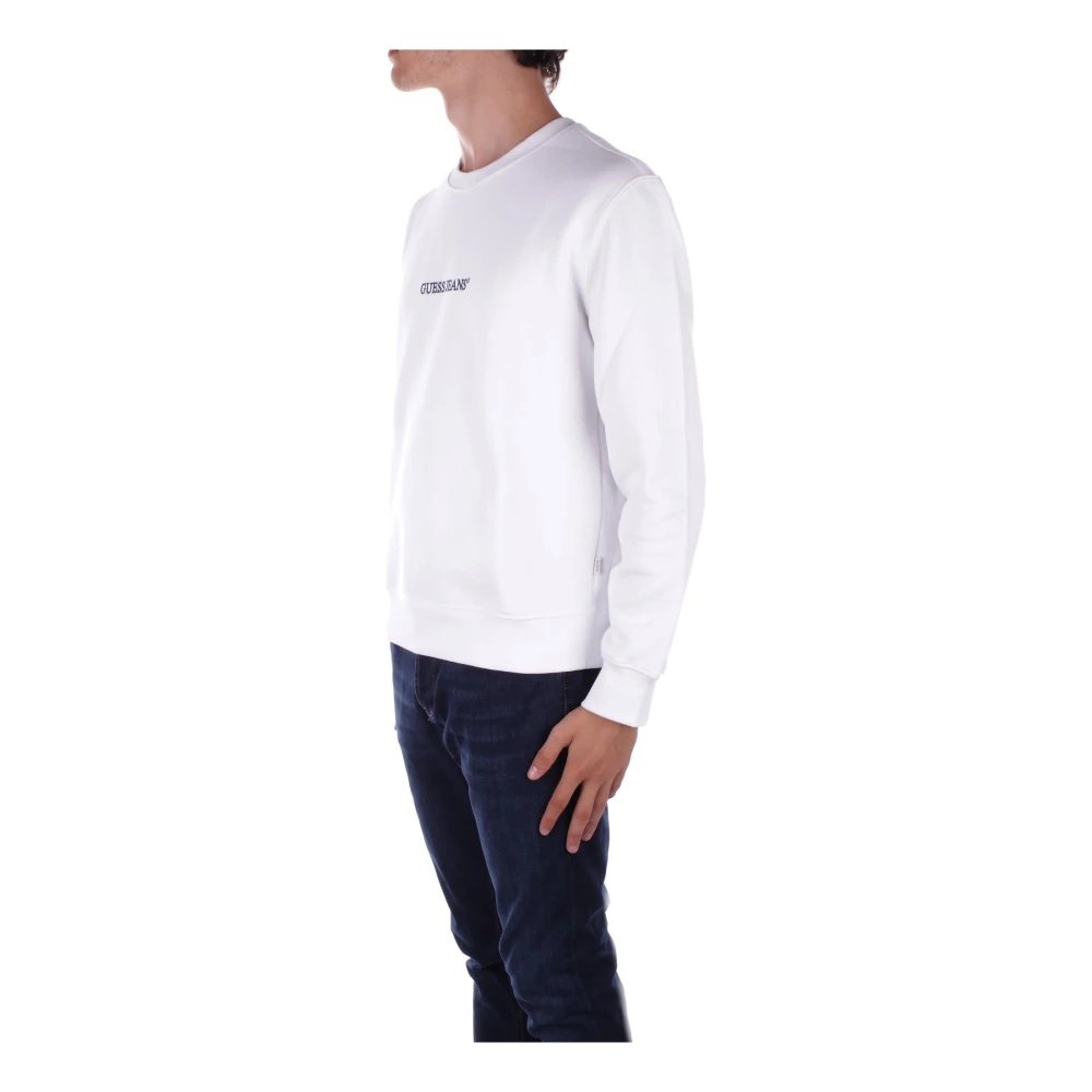 Guess Logo Trui White Heren