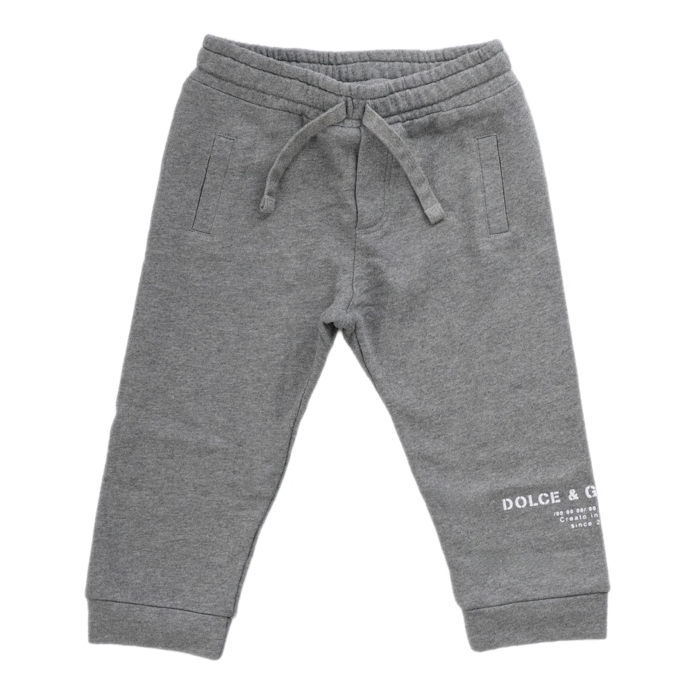 Dolce & Gabbana Barn Sweatpants - Regular Fit - Grå Gray, Pojke