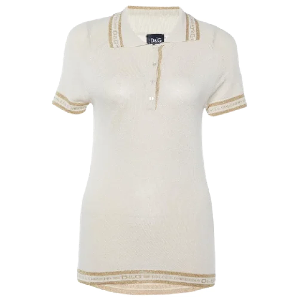 Dolce & Gabbana Pre-owned Fabric tops Beige Dames