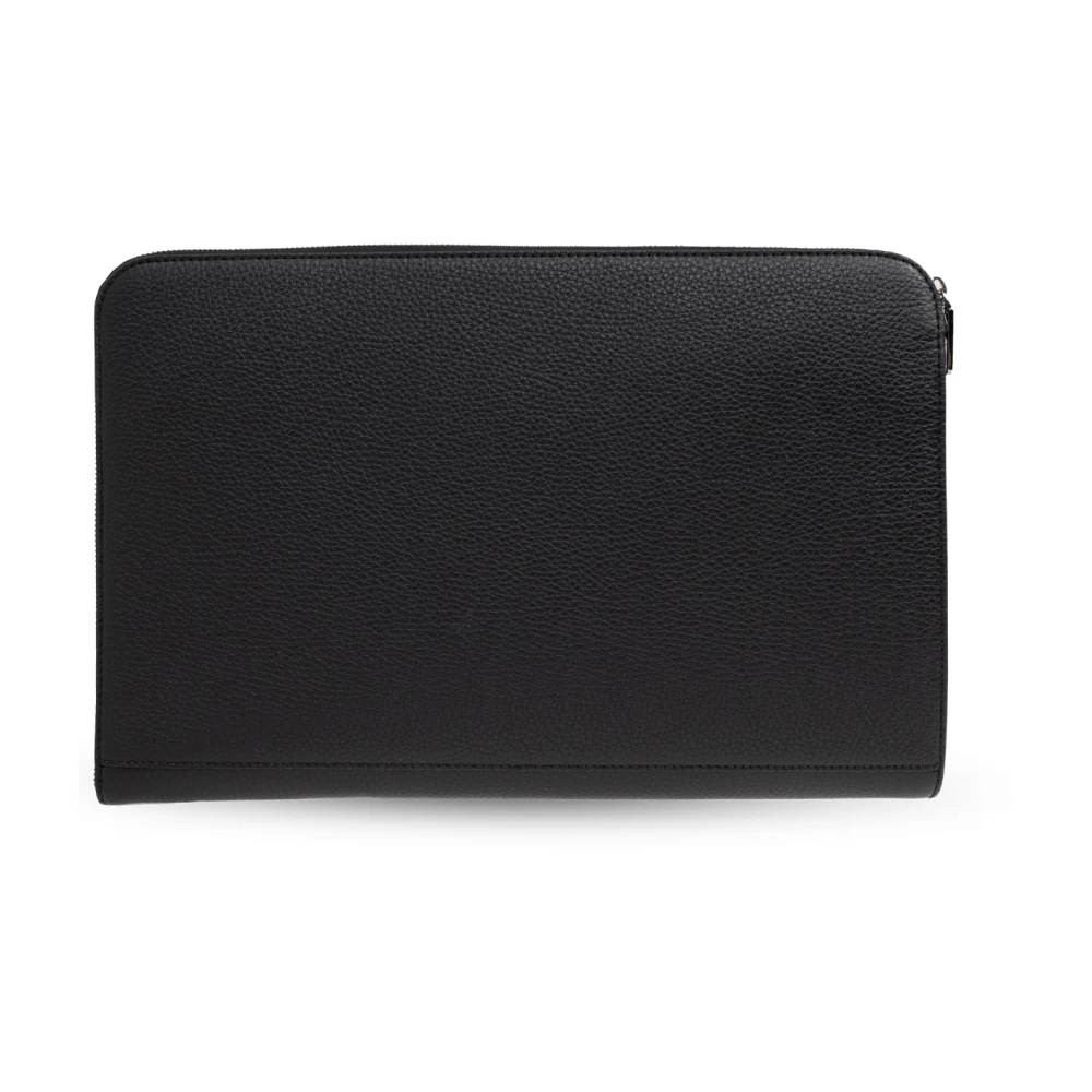 Dolce & Gabbana Aktetas met logo Black Heren