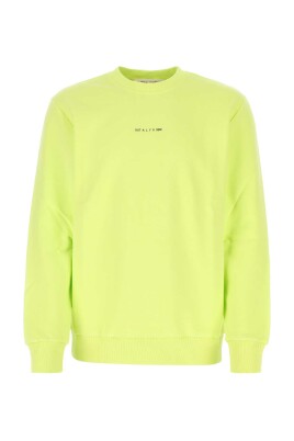 fluo-yellow-cotton-oversize-sweatshirt