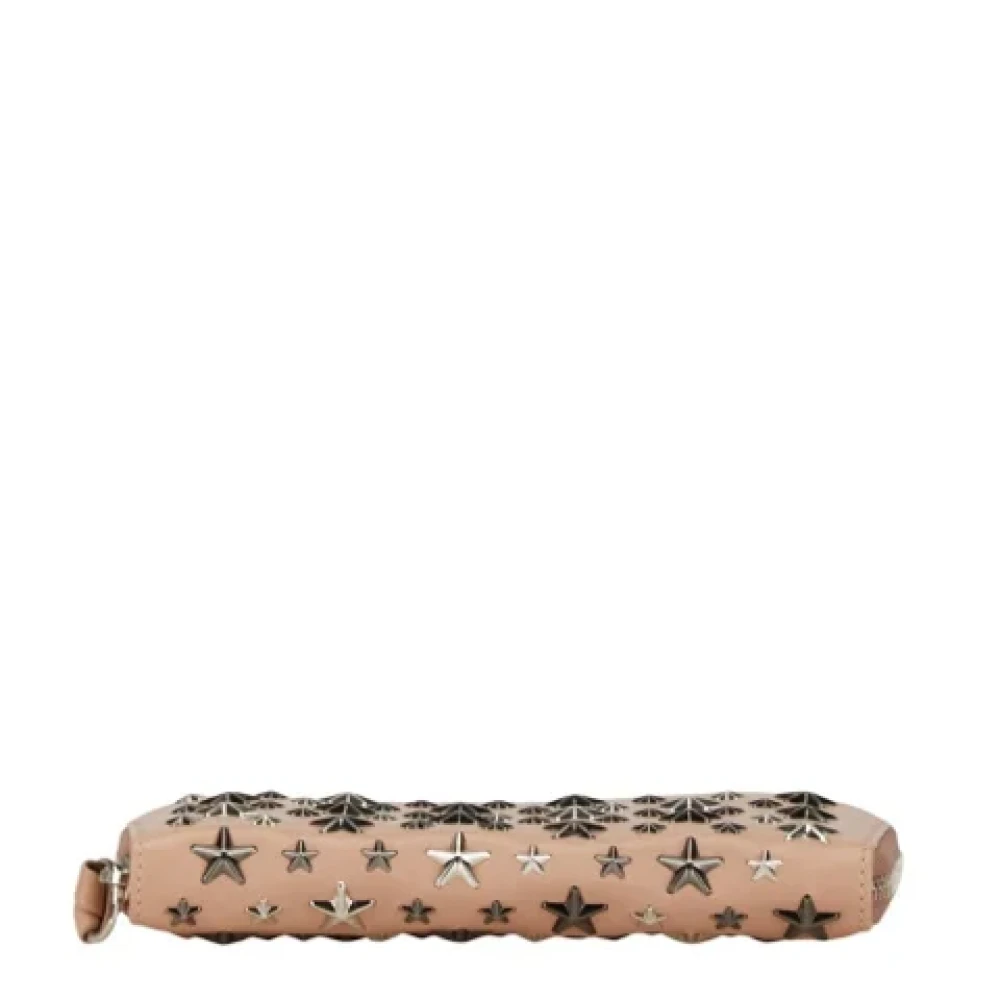 Jimmy Choo Pre-owned Leather wallets Beige Dames