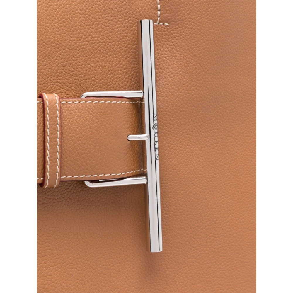 alexander mcqueen Beige Shopper Tas voor Vrouwen Brown Dames