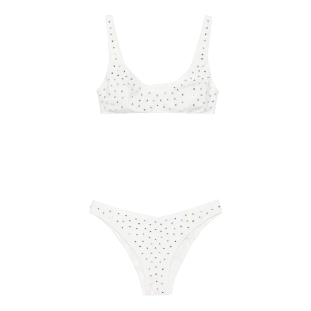 Oseree Donna Bianco Costumi Da Bagno, L, New,
