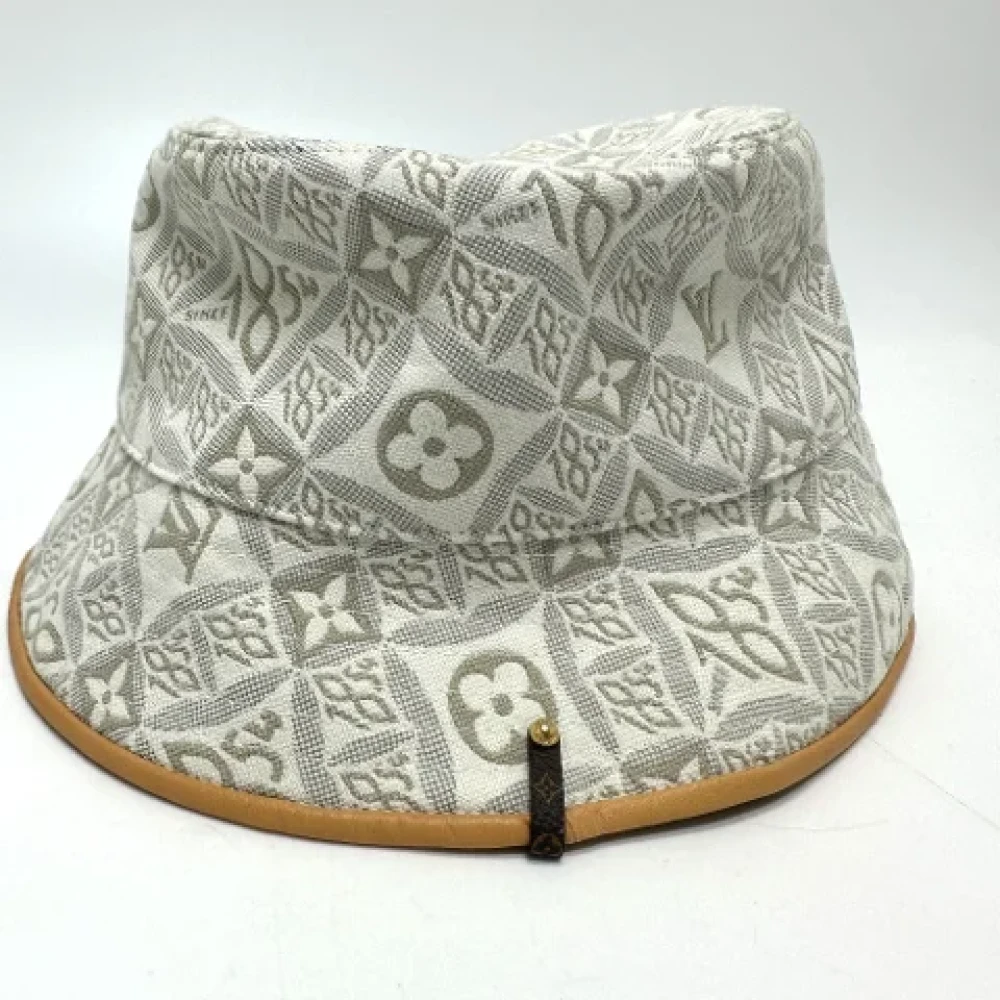 Louis Vuitton Vintage Pre-owned Cotton hats Beige Dames