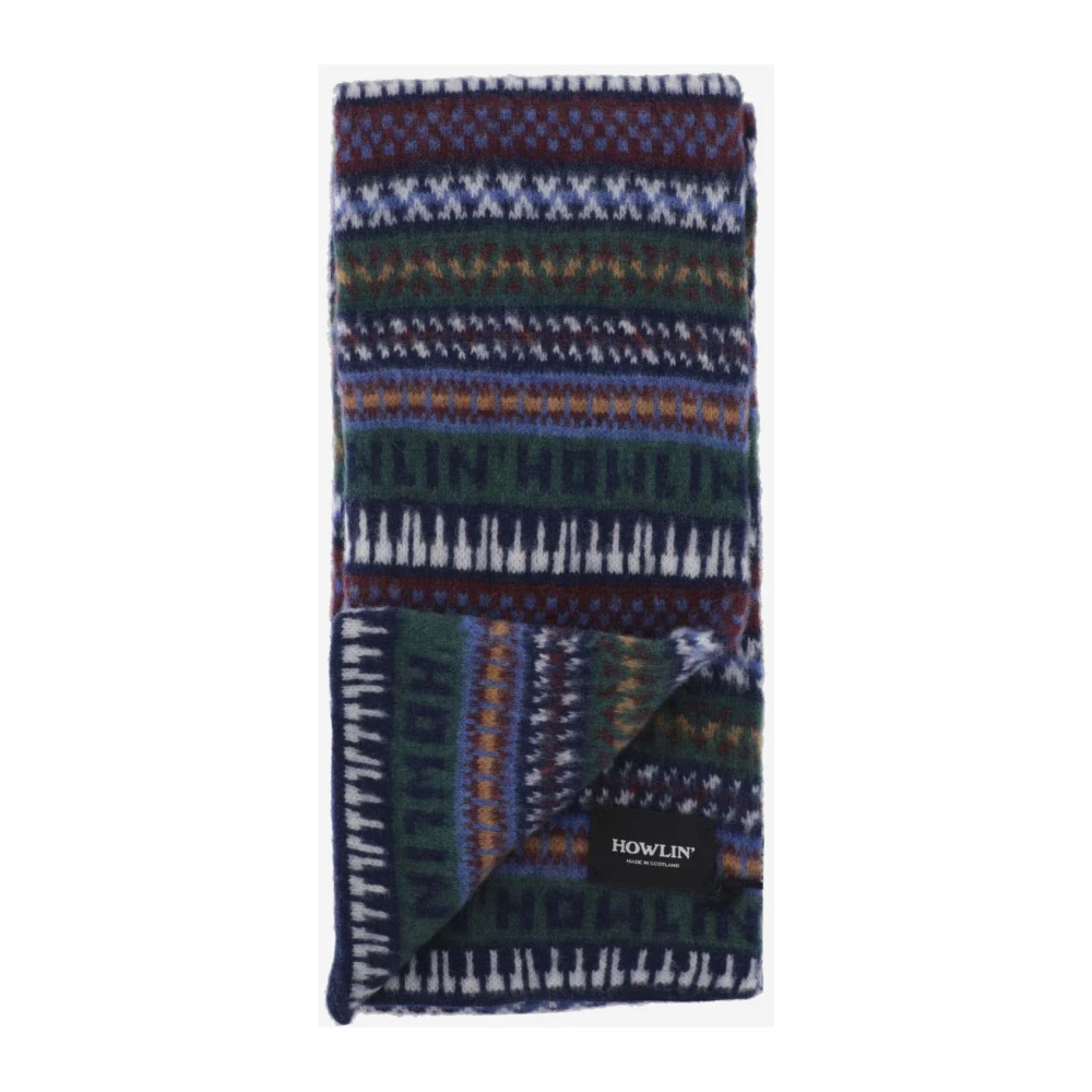 Howlin' Wollen sjaal met geometrisch patroon Red Dames