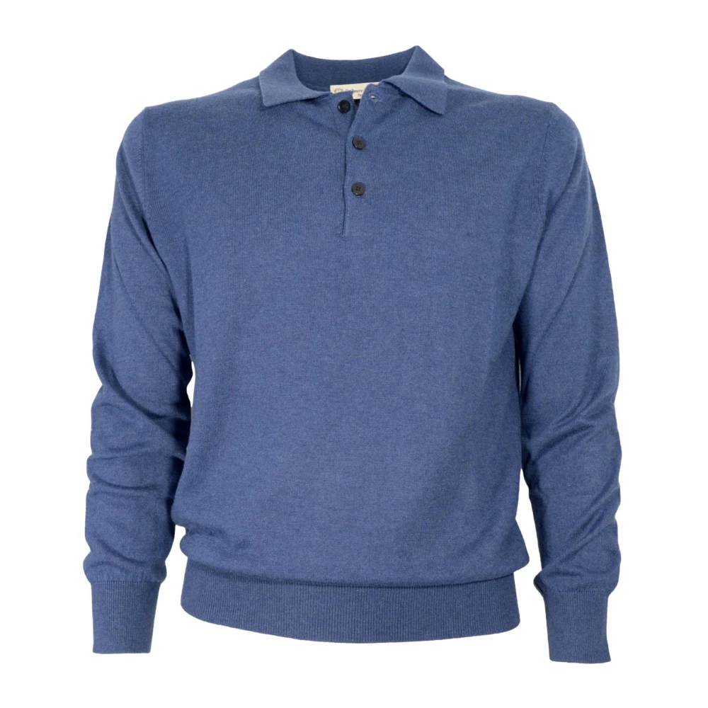 Cashmere Company Shirts Blue Heren