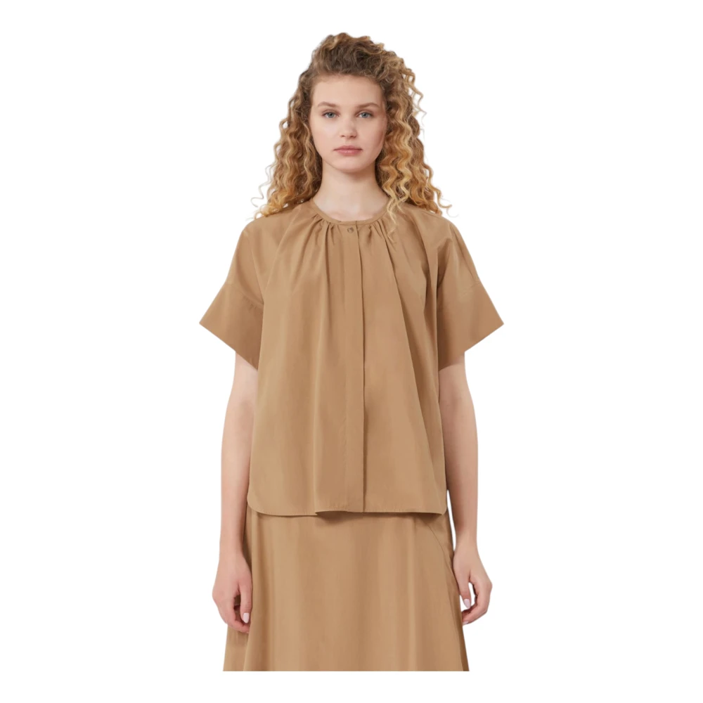Weekend Max Mara Women's Brown Educata Shirt - Blouses - Xs - Blouses & Shirts