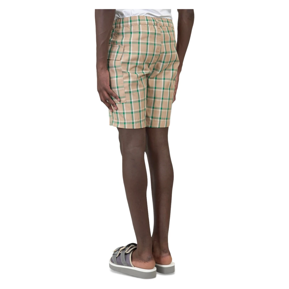 Sunflower Groene Cargo Checks Shorts Multicolor Heren
