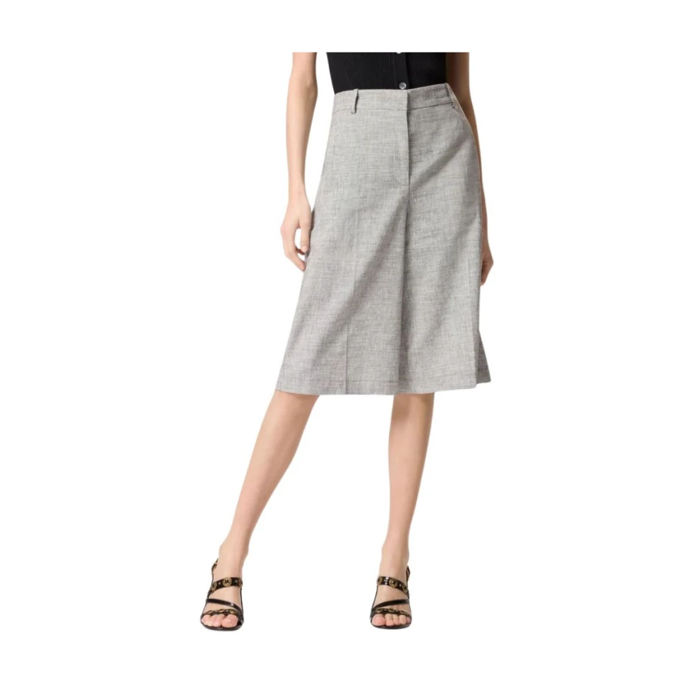 Pinko Women's Gray Angera Bermuda - Bermudas - M - Shorts