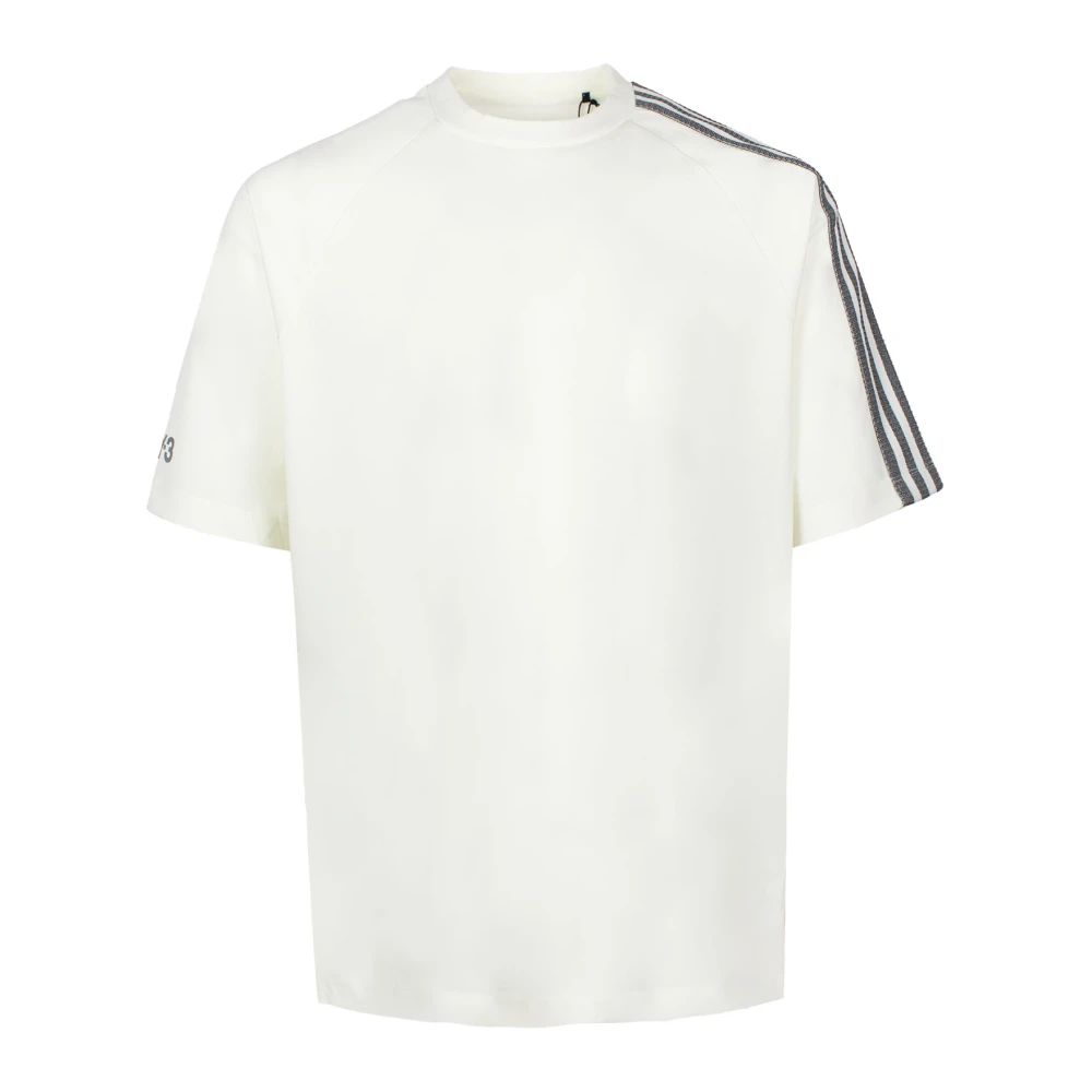 Y-3 Closure Jersey T-shirt met 3-Stripes Logo White