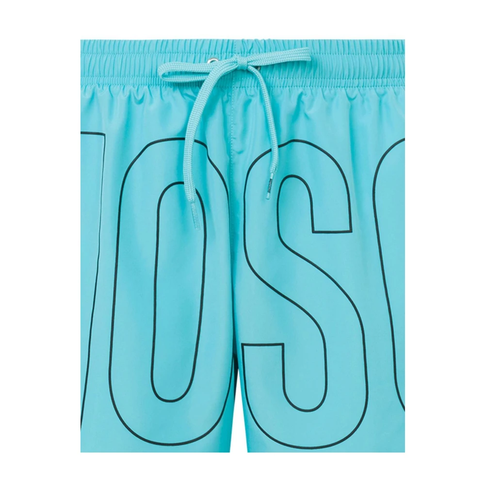 Moschino Celeste Zwemkleding Ss25 Blue Heren