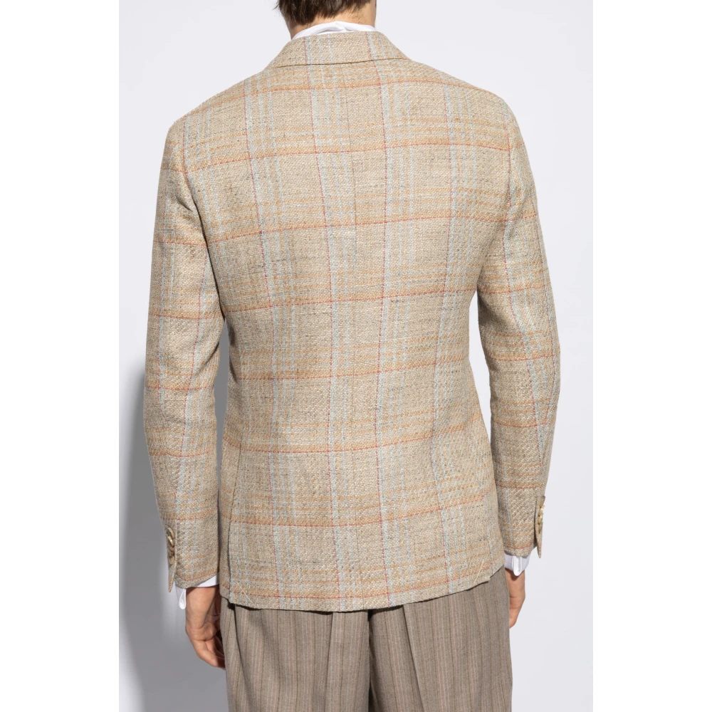 ETRO Geruit Patroon Blazer Multicolor Heren