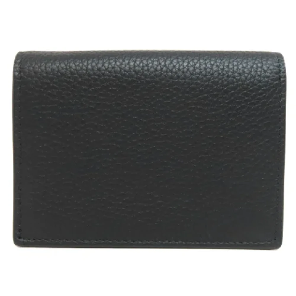 Dior Vintage Pre-owned Leather wallets Black Dames