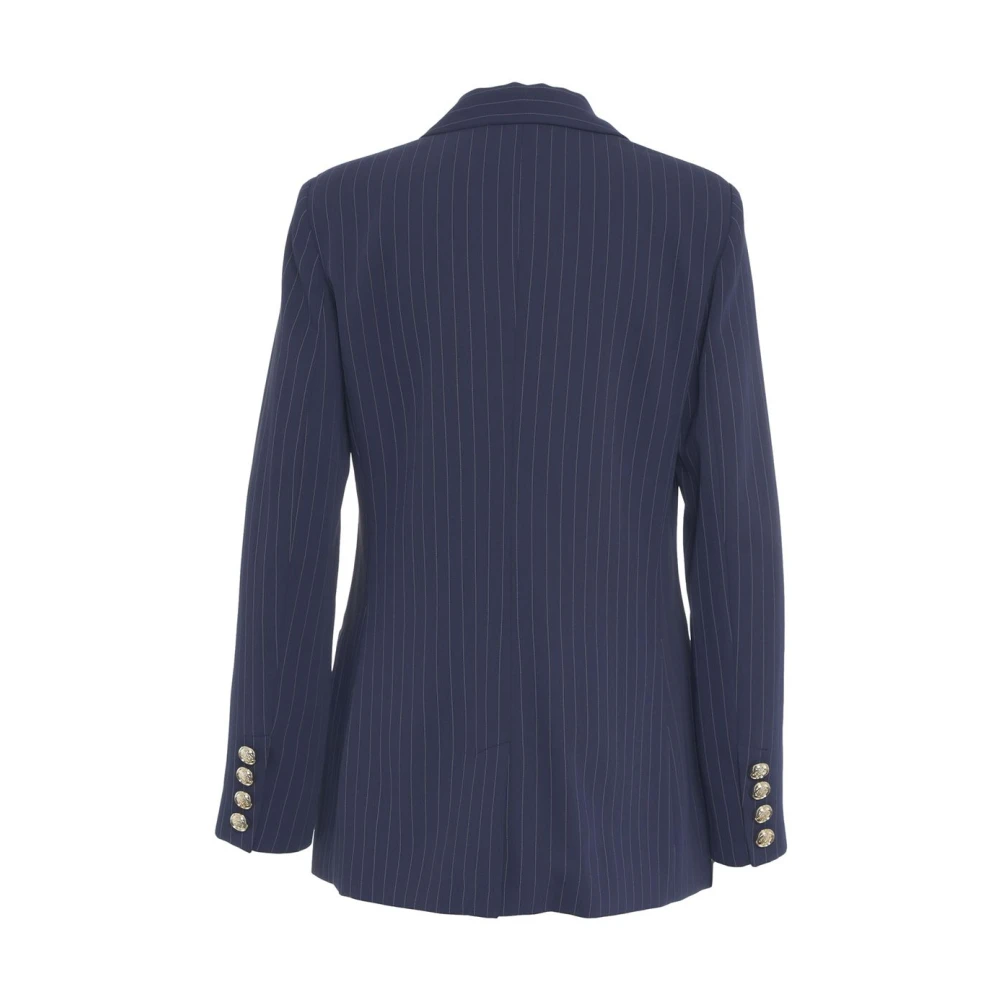 Guess Blauwe Pinstripe Blazer Elegant Stijlvol Ontwerp Blue Dames