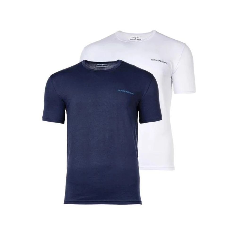 Emporio Armani Bicolor katoenen T-shirt herenondergoed Multicolor Heren