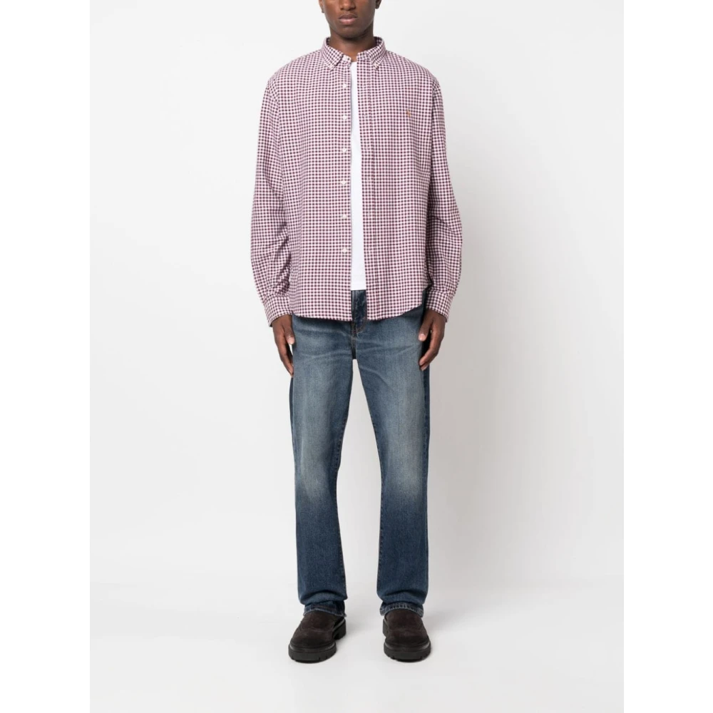 Polo Ralph Lauren Paarse Overhemden voor Mannen Aw24 Purple Heren