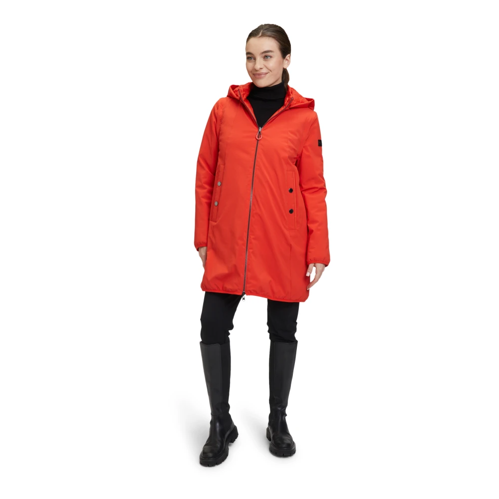 Betty Barclay Omkeerbare Hoodie Jas Red Dames