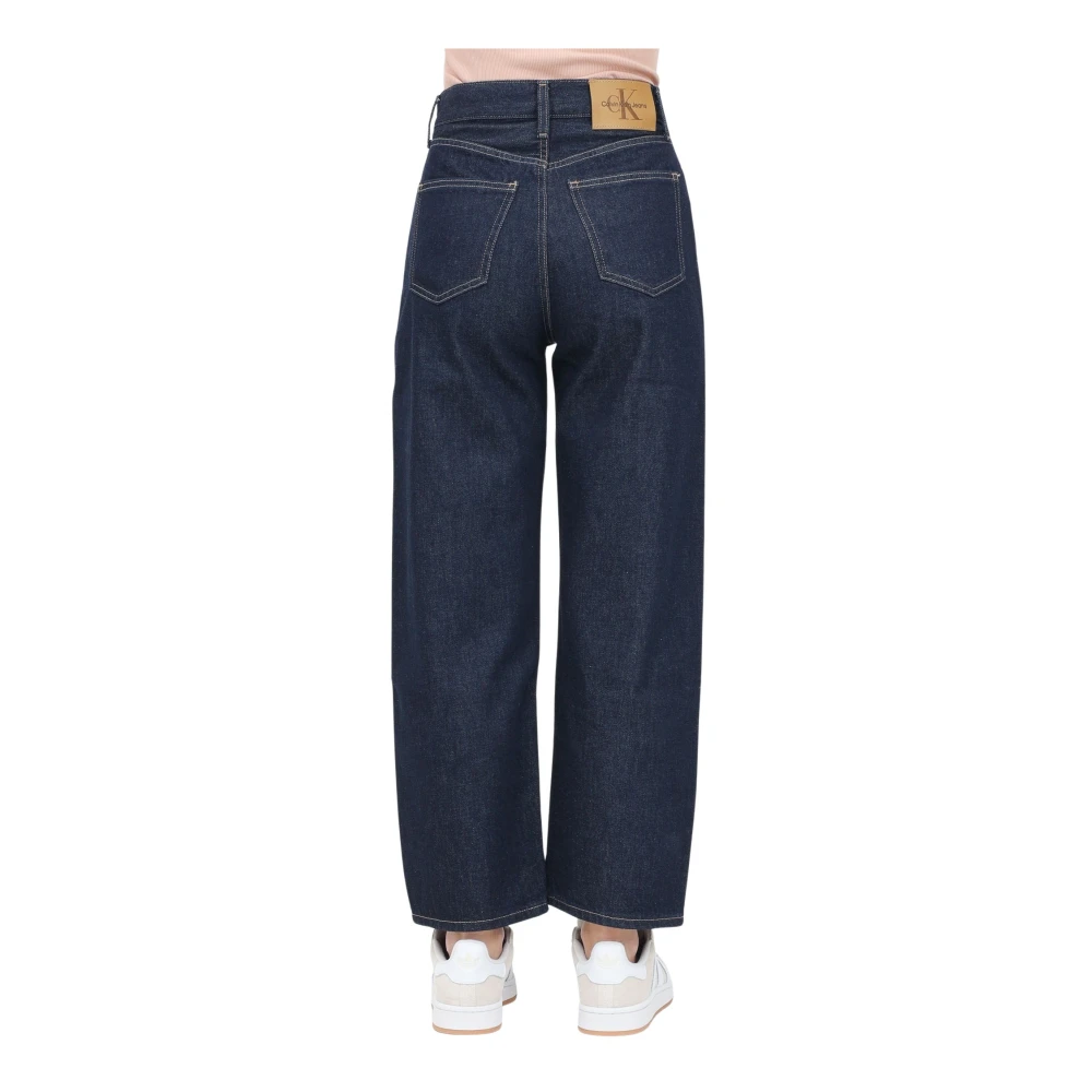 Calvin Klein Jeans Donkere Denim Regular Fit Jeans Blue Dames
