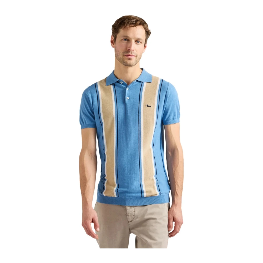 Harmont & Blaine Men's Multicolor Striped Polo - Polo Shirts - S - Tops