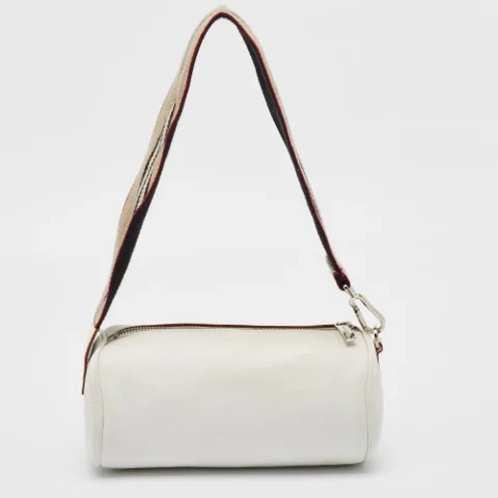 Burberry Vintage Pre-owned Leather handbags White Dames