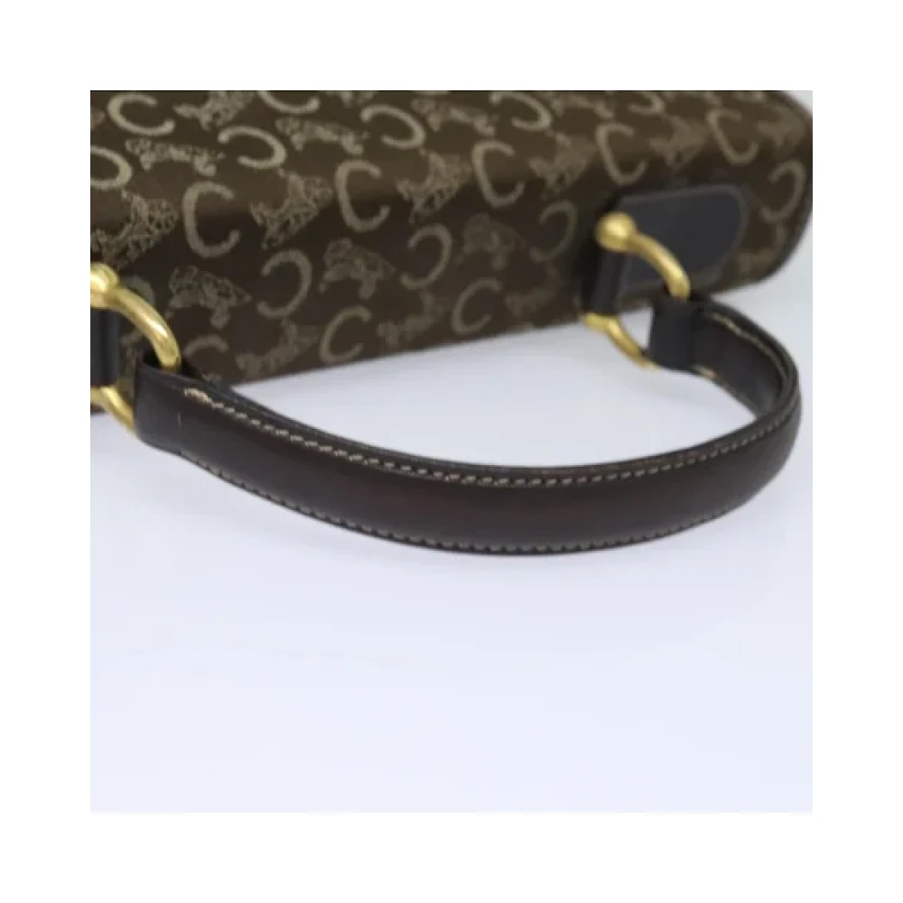 Celine Vintage Pre-owned Canvas handbags Brown Dames
