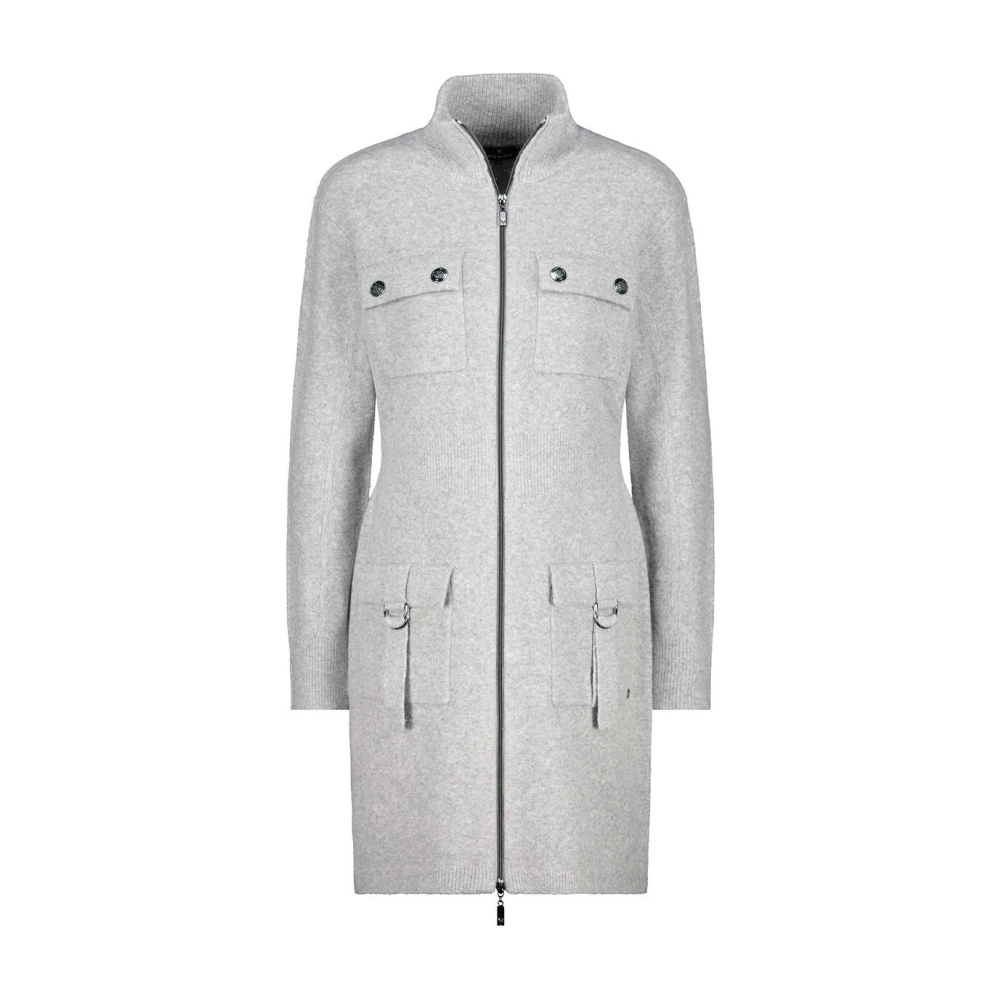 Monari Gebreid Vest Gray Dames