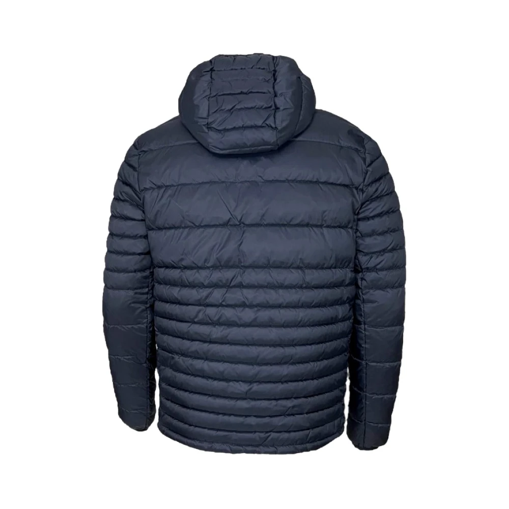 Ciesse Piumini Blauwe herenjas met ritssluiting en capuchon Blue Heren