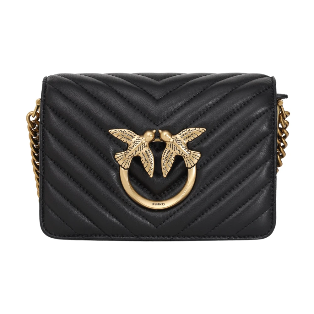 Pinko Women's Black Cross Body Bags, One Size, Mini Love Bag Click