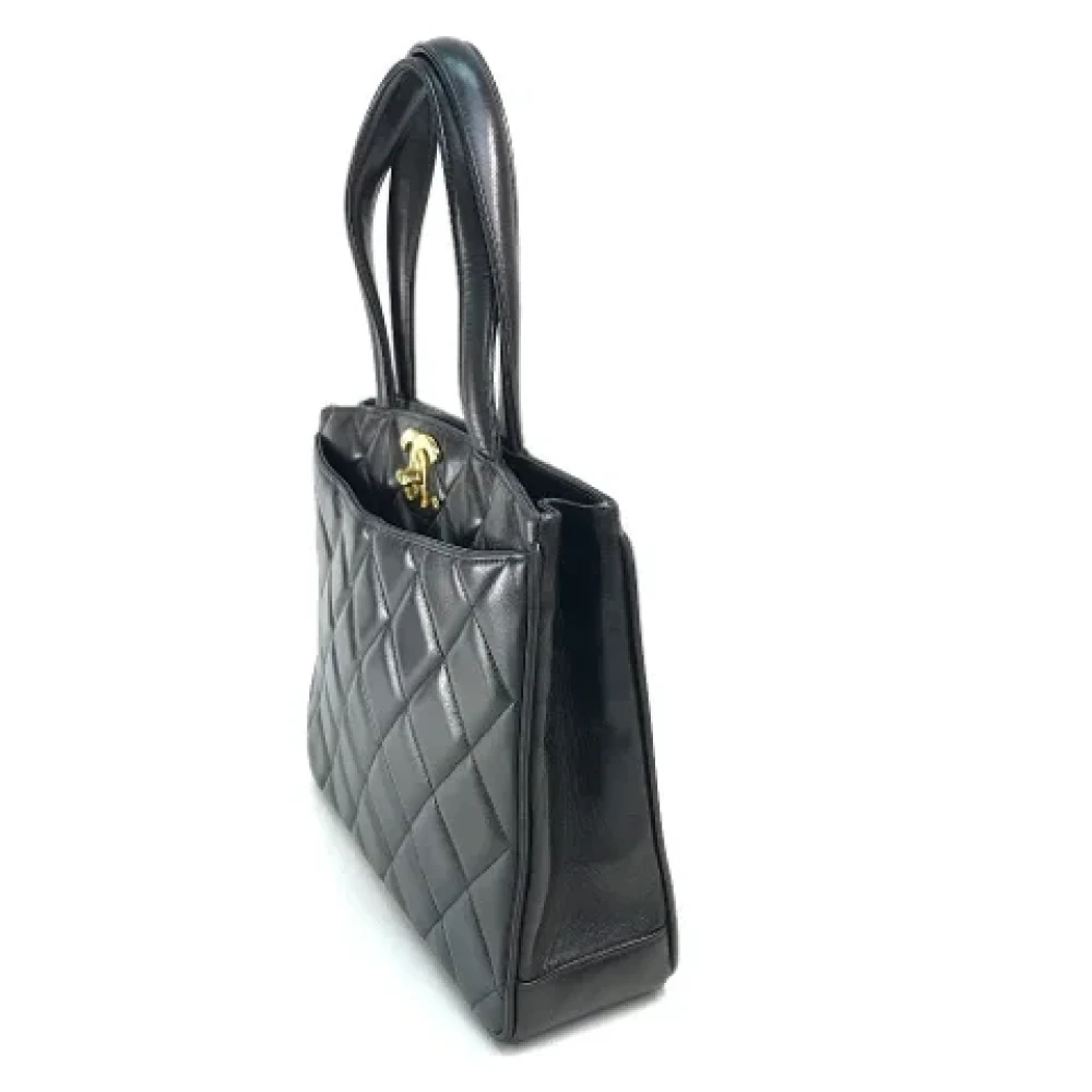 Chanel Vintage Pre-owned Leather chanel-bags Black Dames